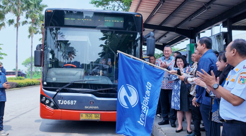 Jababeka Bersama Transjakarta Resmikan Layanan Bus Transjabodetabek Rute Cawang–Cikarang Jababeka